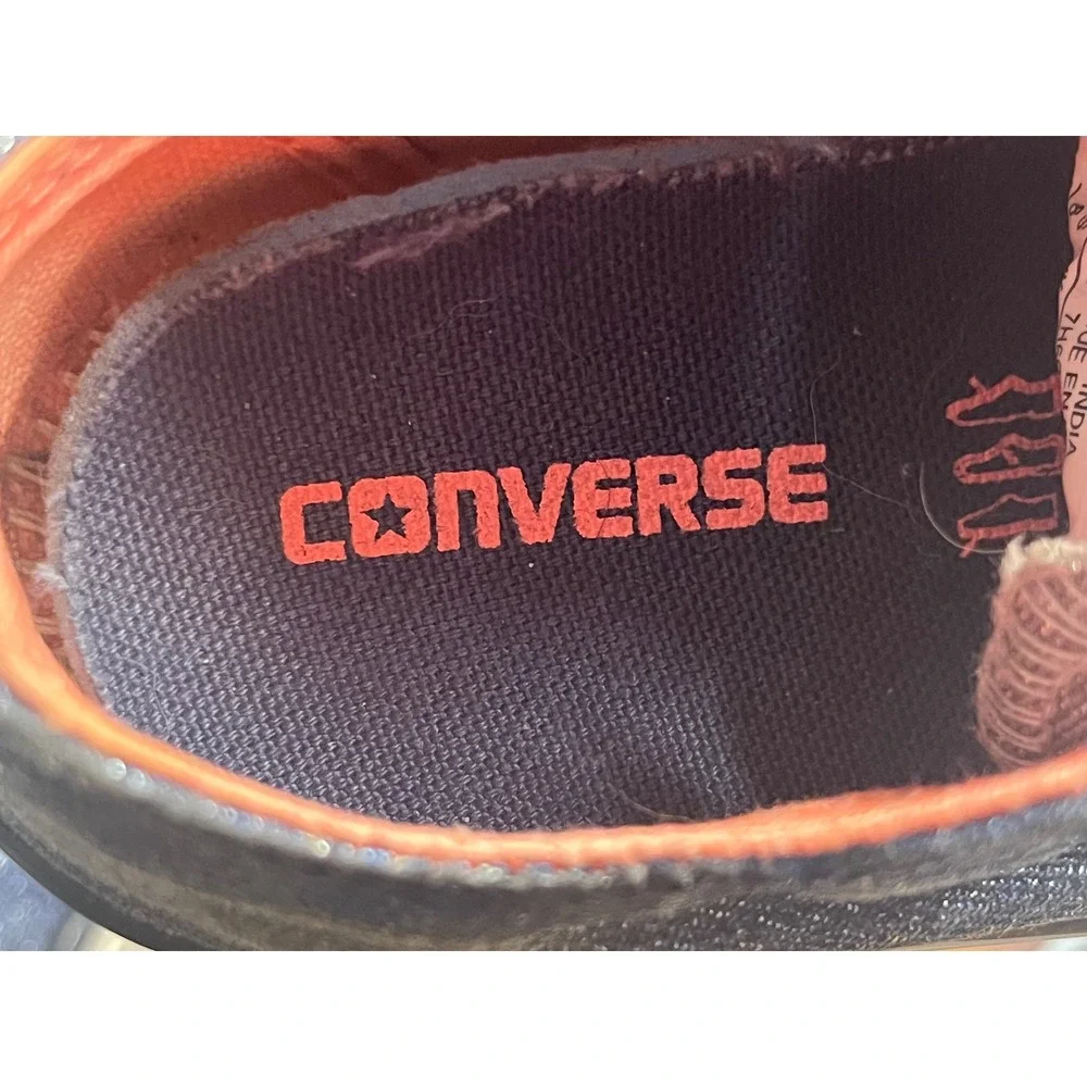 Converse Chuck Taylor All Star Infant 8 Blue Shimmer Denim Sneakers Sz 8 758112F